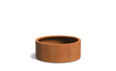 Adezz Circum Cortenstaal Plantenbak Rond Recht 100 x 100 x 40 cm - met bodem