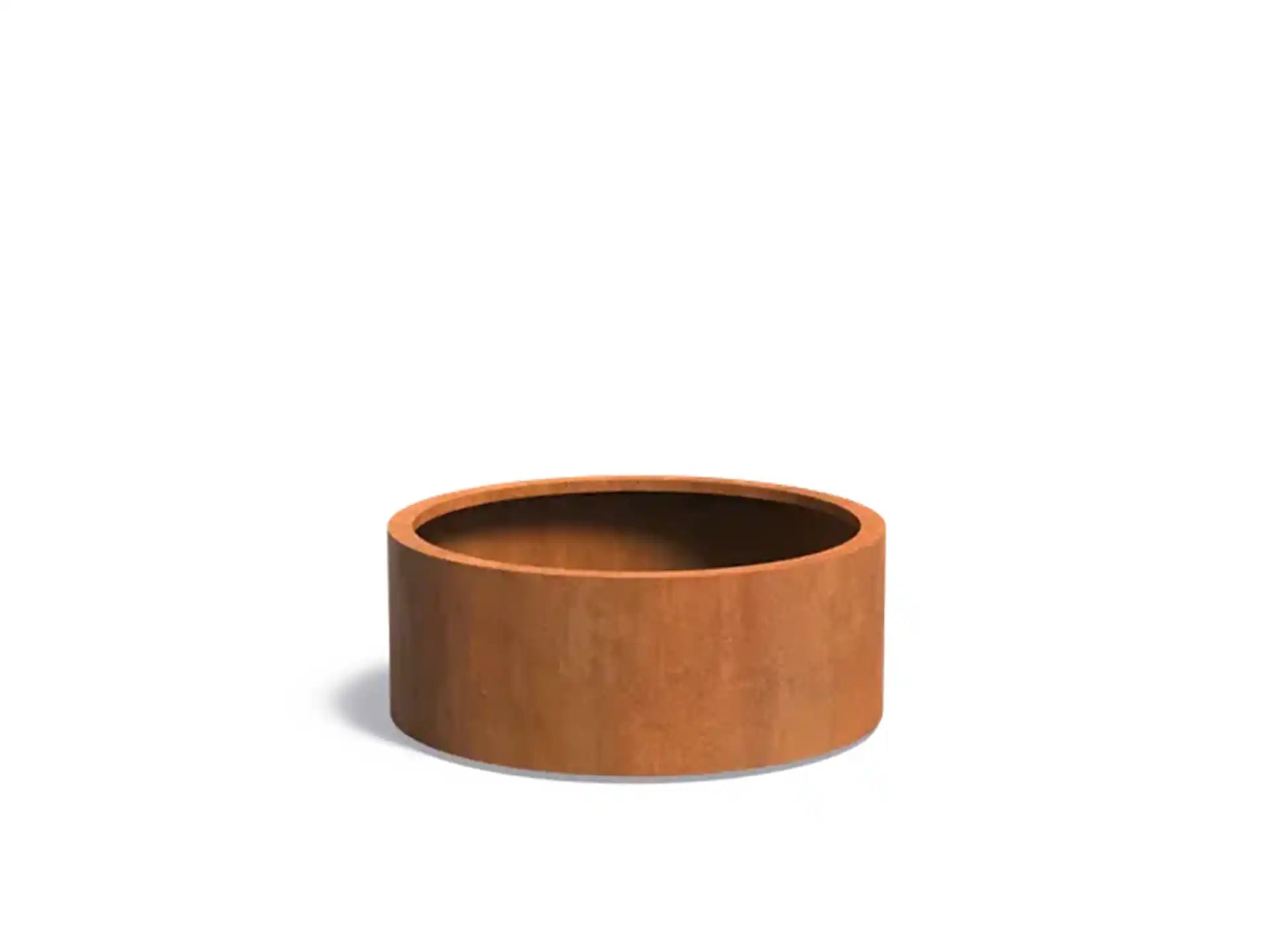 Adezz Circum Cortenstaal Plantenbak Rond Recht 100 x 100 x 40 cm - met bodem
