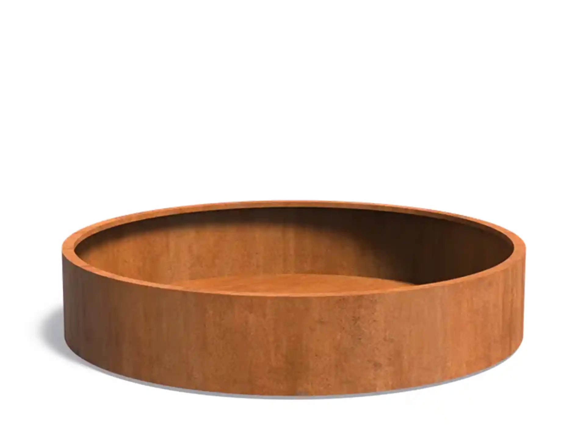 Adezz Circum Cortenstaal Plantenbak Rond Recht 200 x 200 x 40 cm - met bodem