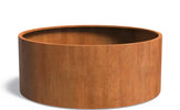 Adezz Circum Cortenstaal Plantenbak Rond Recht 200 x 200 x 80 cm - met bodem