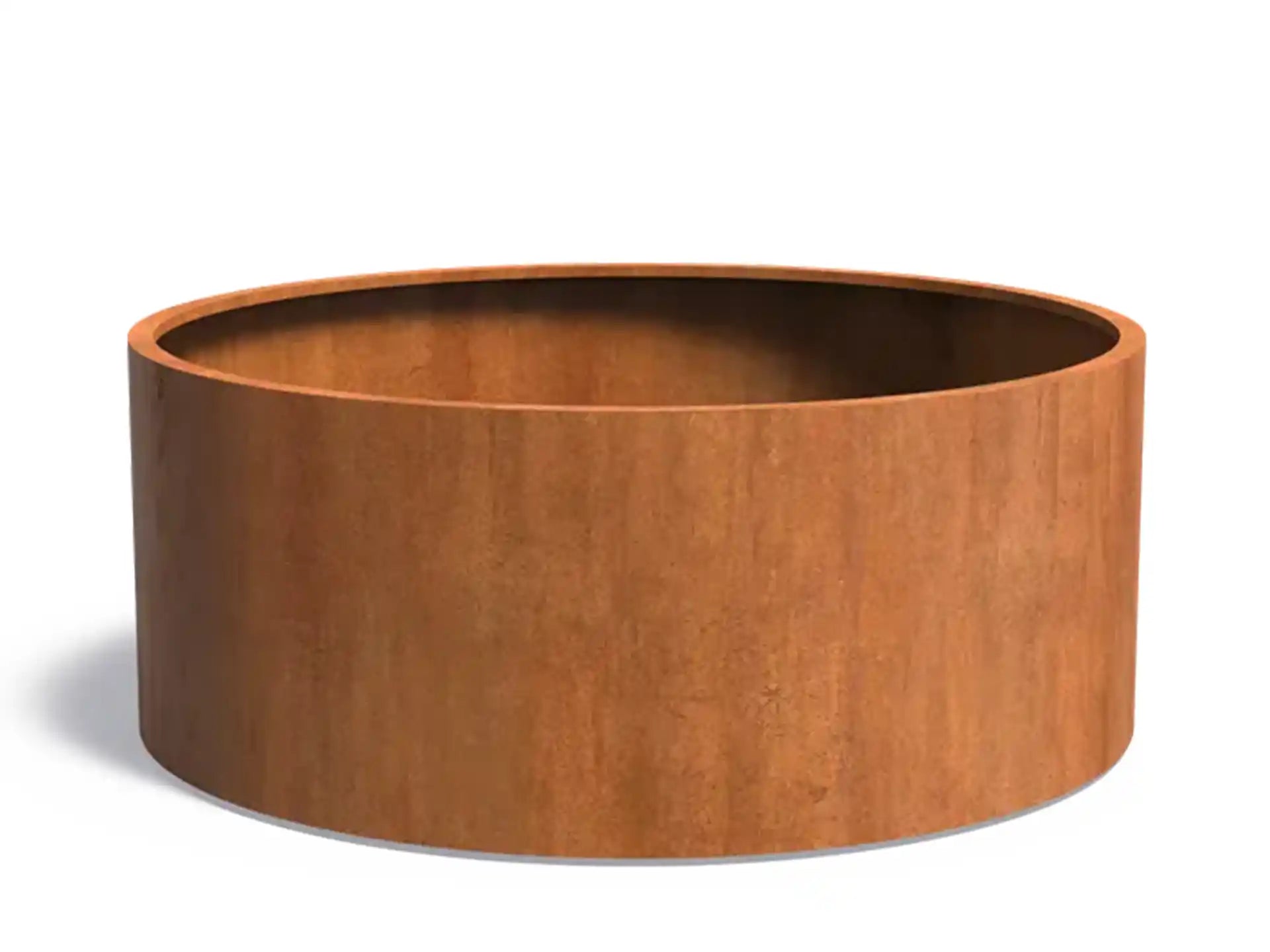 Adezz Circum Cortenstaal Plantenbak Rond Recht 200 x 200 x 80 cm - met bodem