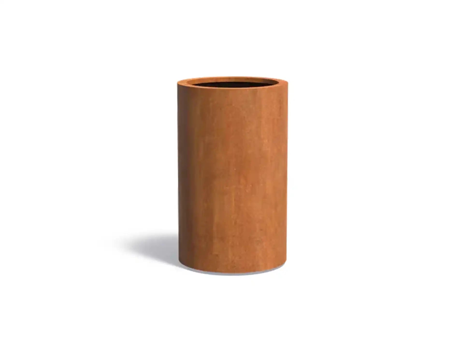 Adezz Circum Cortenstaal Plantenbak Rond Recht 60 x 60 x 100 cm - met bodem