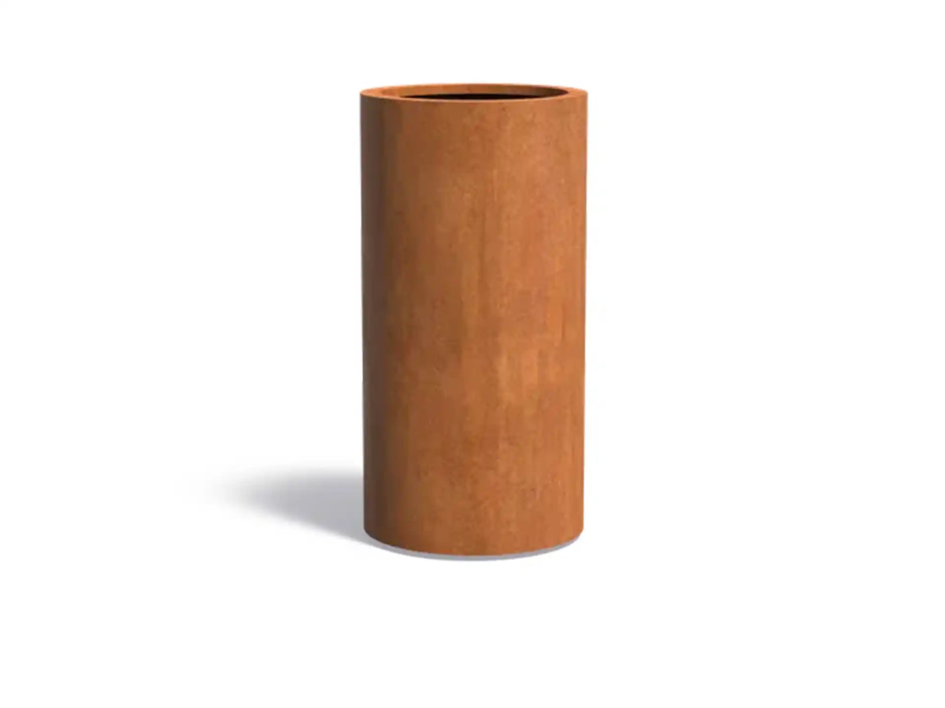 Adezz Circum Cortenstaal Plantenbak Rond Recht 60 x 60 x 120 cm - met bodem