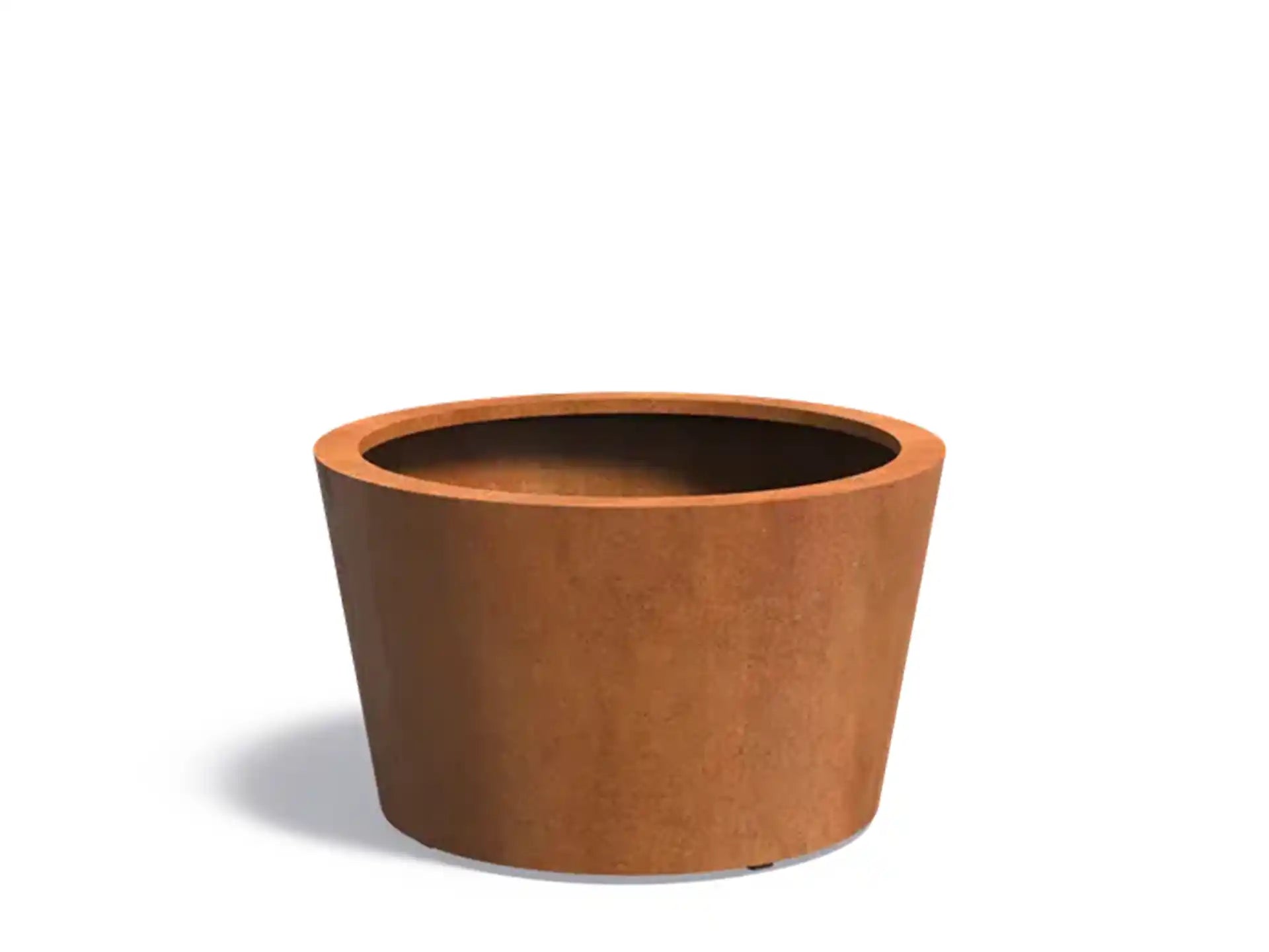Adezz Conic Cortenstaal Plantenbak Rond Schuin 100 x 100 x 60 cm - met bodem