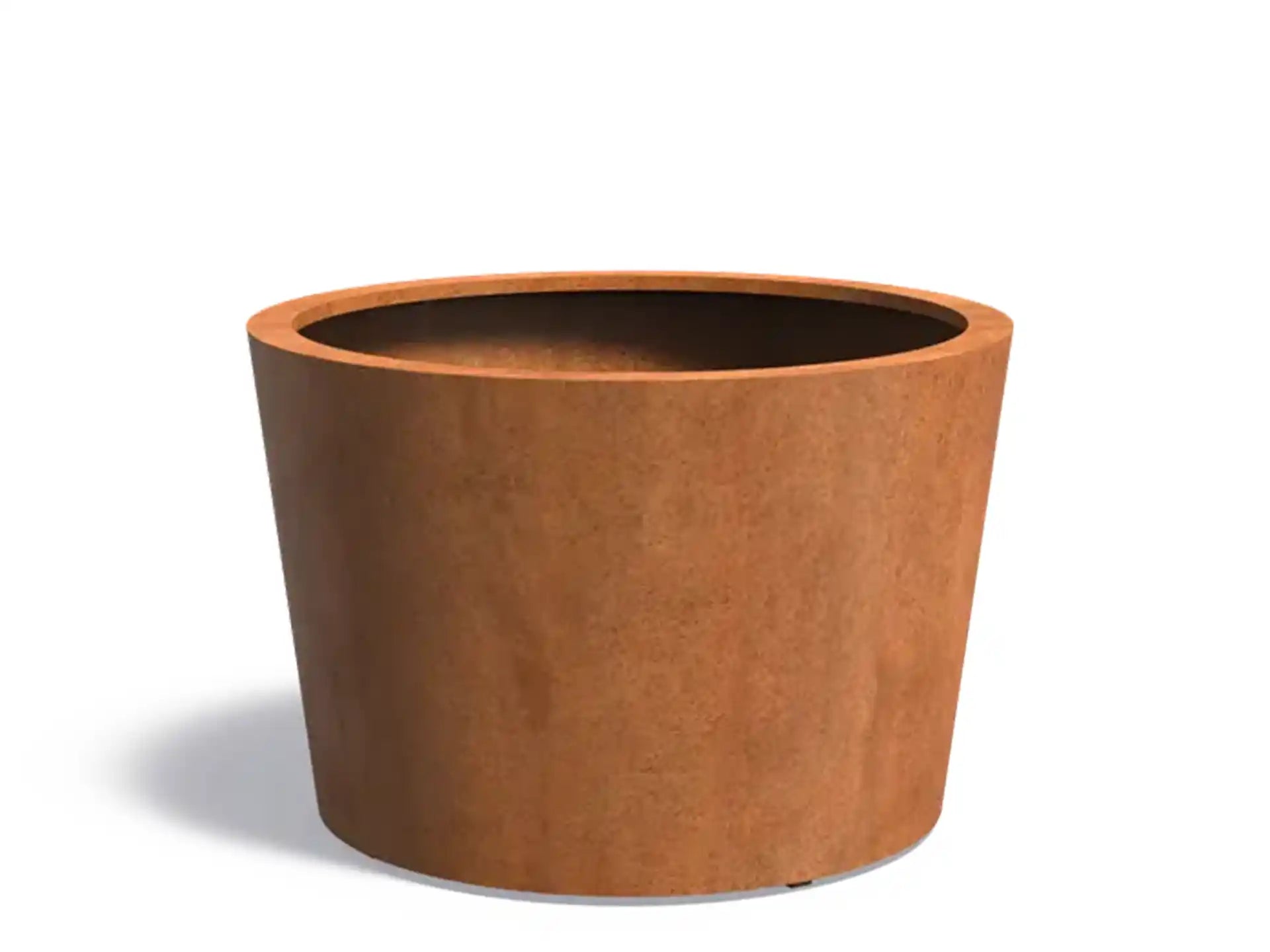 Adezz Conic Cortenstaal Plantenbak Rond Schuin 120 x 120 x 80 cm - met bodem