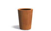 Adezz Conic Cortenstaal Plantenbak Rond Schuin 60 x 60 x 80 cm - met bodem