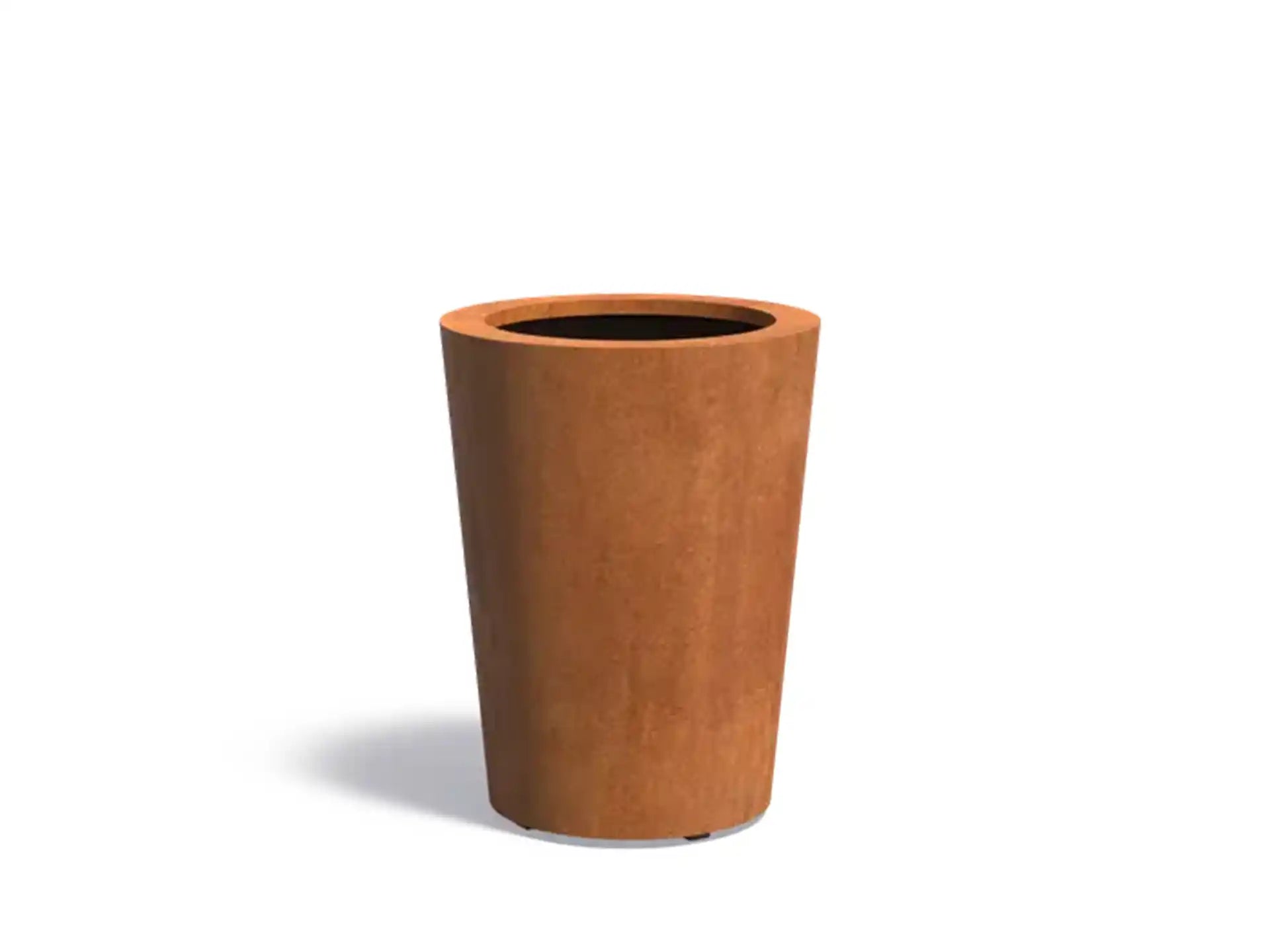 Adezz Conic Cortenstaal Plantenbak Rond Schuin 60 x 60 x 80 cm - met bodem