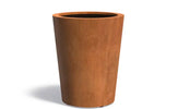 Adezz Conic Cortenstaal Plantenbak Rond Schuin 80 x 80 x 100 cm - met bodem