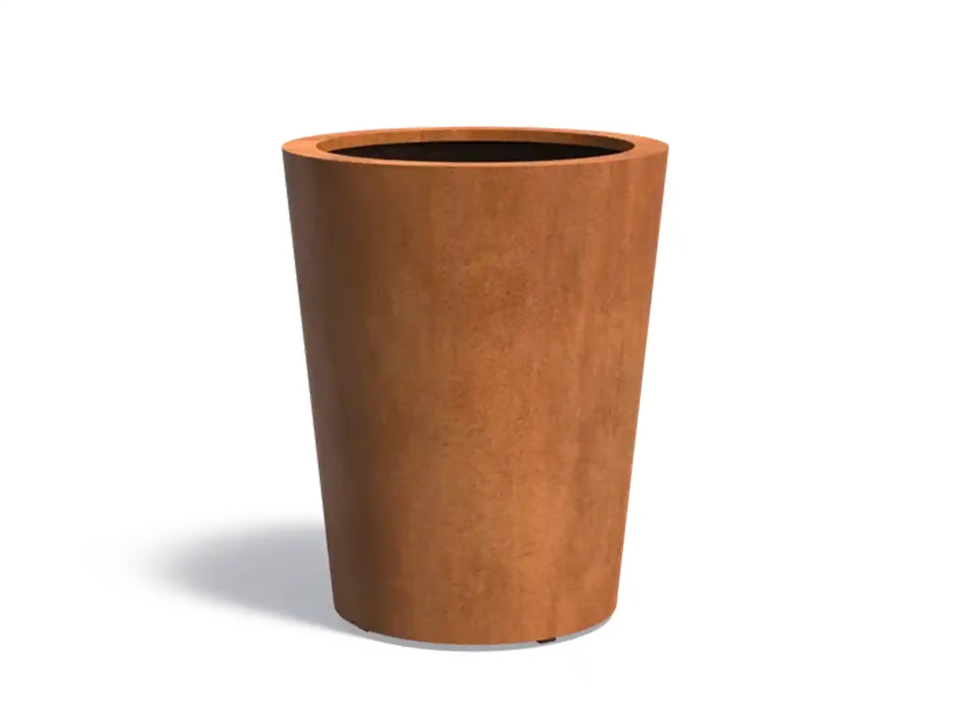 Adezz Conic Cortenstaal Plantenbak Rond Schuin 80 x 80 x 100 cm - met bodem