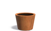 Adezz Conic Cortenstaal Plantenbak Rond Schuin 80 x 80 x 60 cm - met bodem