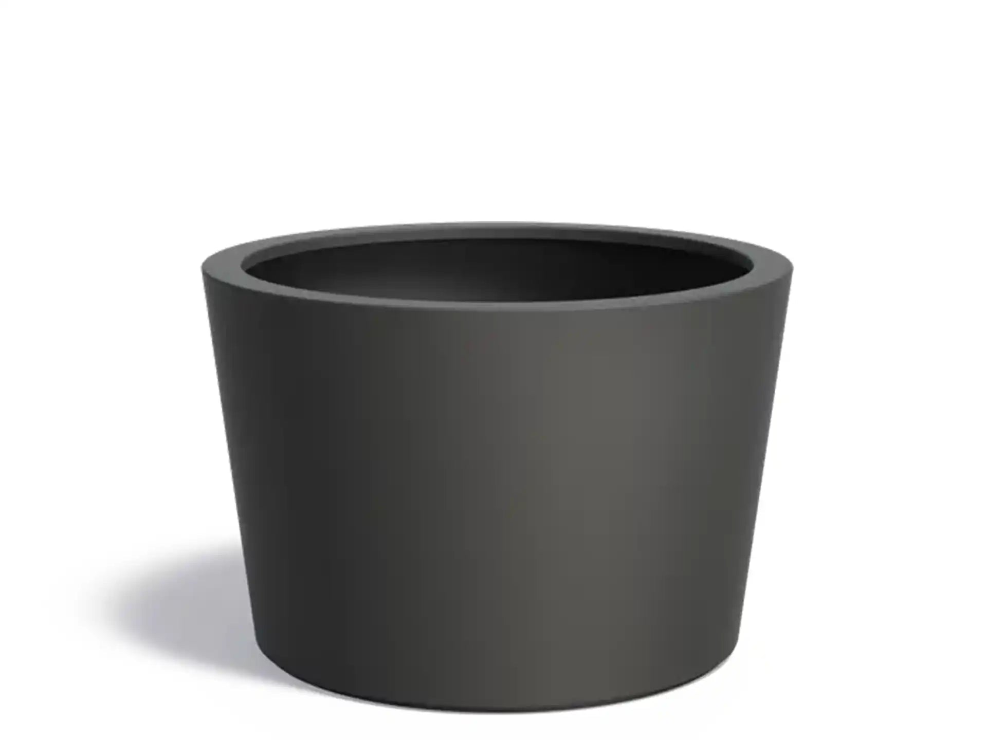 Adezz Conic Plantenbak Polyester Rond Schuin 120 x 120 x 80 cm Zwartgrijs