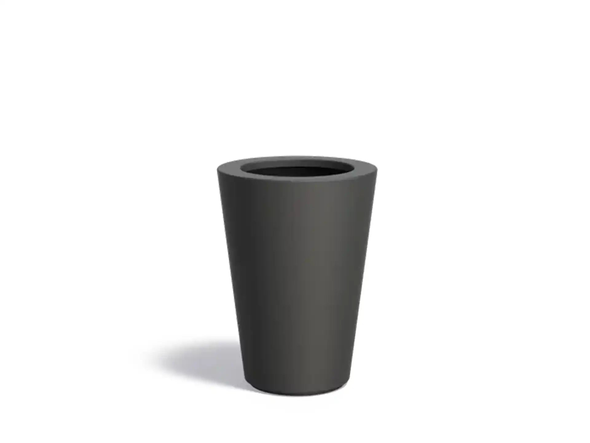 Adezz Conic Plantenbak Polyester Rond Schuin 55 x 55 x 76 cm Zwartgrijs