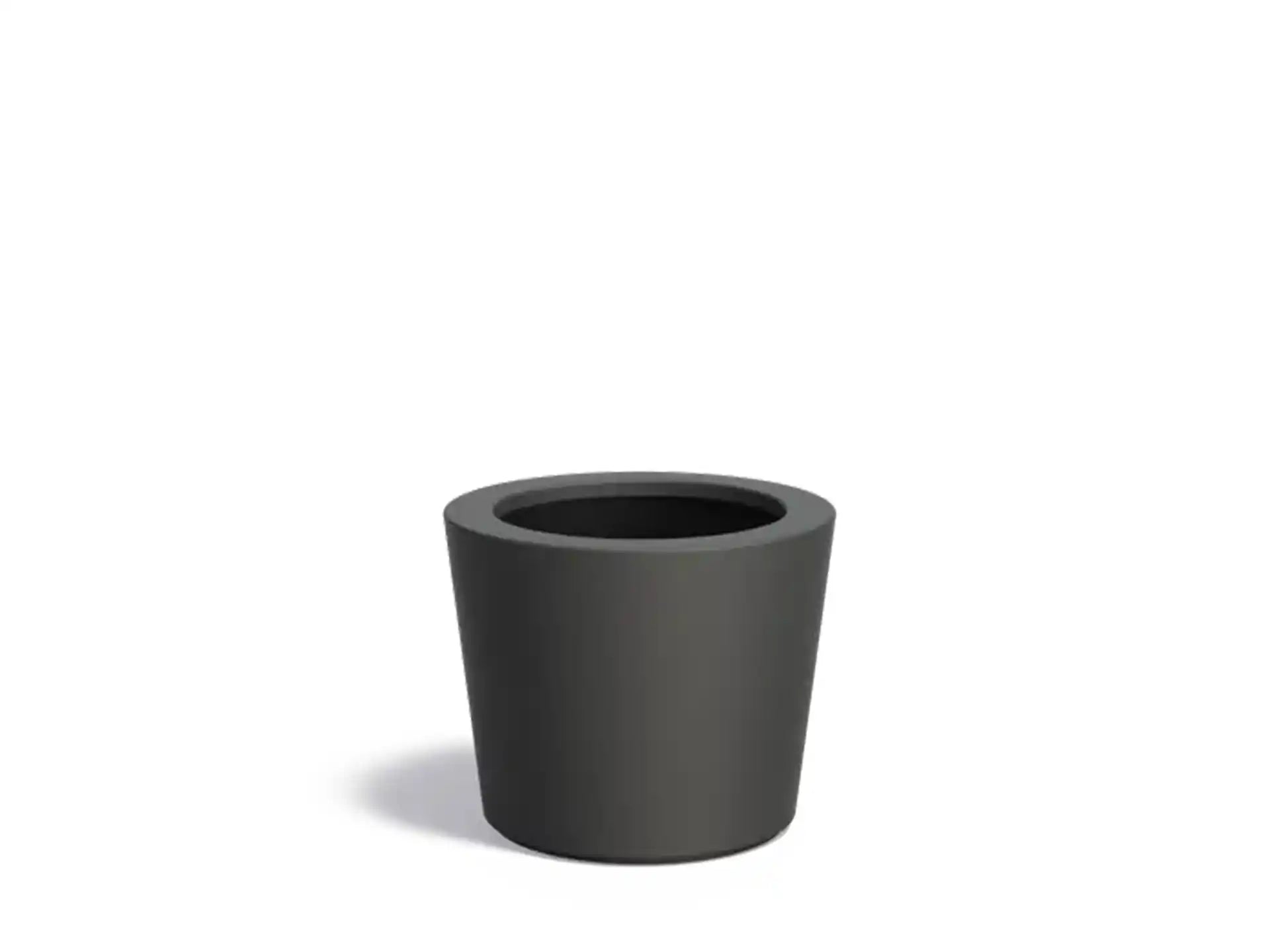 Adezz Conic Plantenbak Polyester Rond Schuin 63 x 63 x 52 cm Zwartgrijs