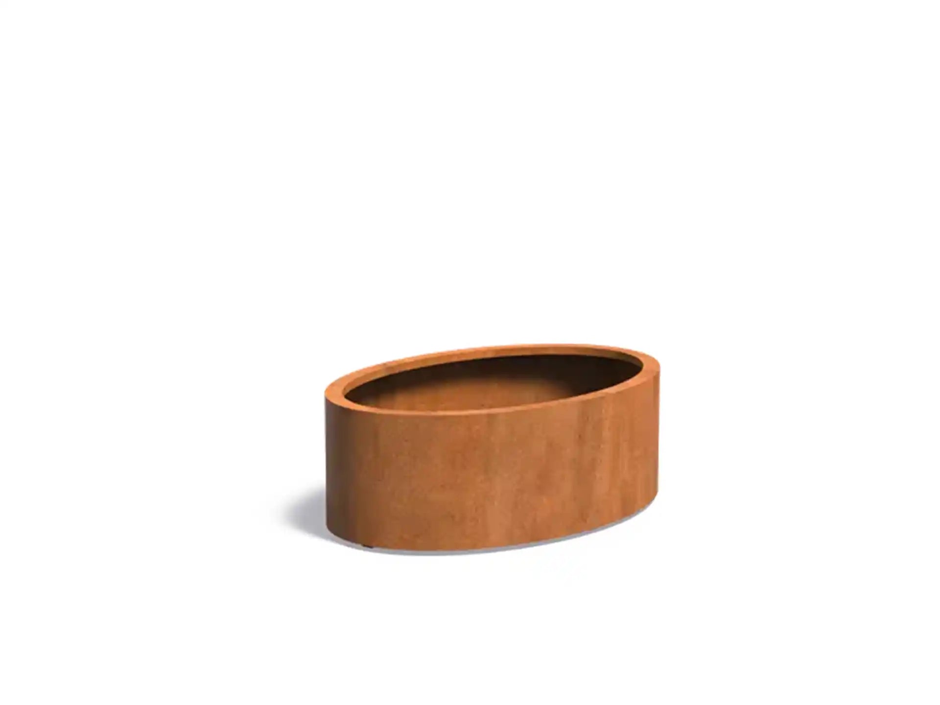 Adezz Ellipse Cortenstaal Plantenbak Ovaal 120 x 80 x 40 cm - met bodem
