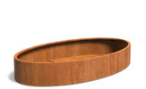 Adezz Ellipse Cortenstaal Plantenbak Ovaal 280 x 160 x 40 cm - met bodem