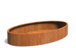 Adezz Ellipse Cortenstaal Plantenbak Ovaal 280 x 160 x 40 cm met bodem, productfoto op witte achtergrond.