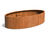 Adezz Ellipse Cortenstaal Plantenbak Ovaal 280 x 160 x 60 cm - met bodem