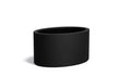 Adezz Ellipse polyester plantenbak in ovale vorm, 115 × 80 × 60 cm, uitgevoerd in gitzwart.