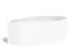Adezz Ellipse polyester plantenbak in ovale vorm, 200 × 120 × 60 cm, uitgevoerd in verkeerswit.