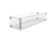 Rechthoekige Adezz Forno Brann glasombouw van 80 × 20 × 18 cm met RVS hoekverbindingen en helder veiligheidsglas. Product vrijstaand weergegeven op een witte achtergrond.