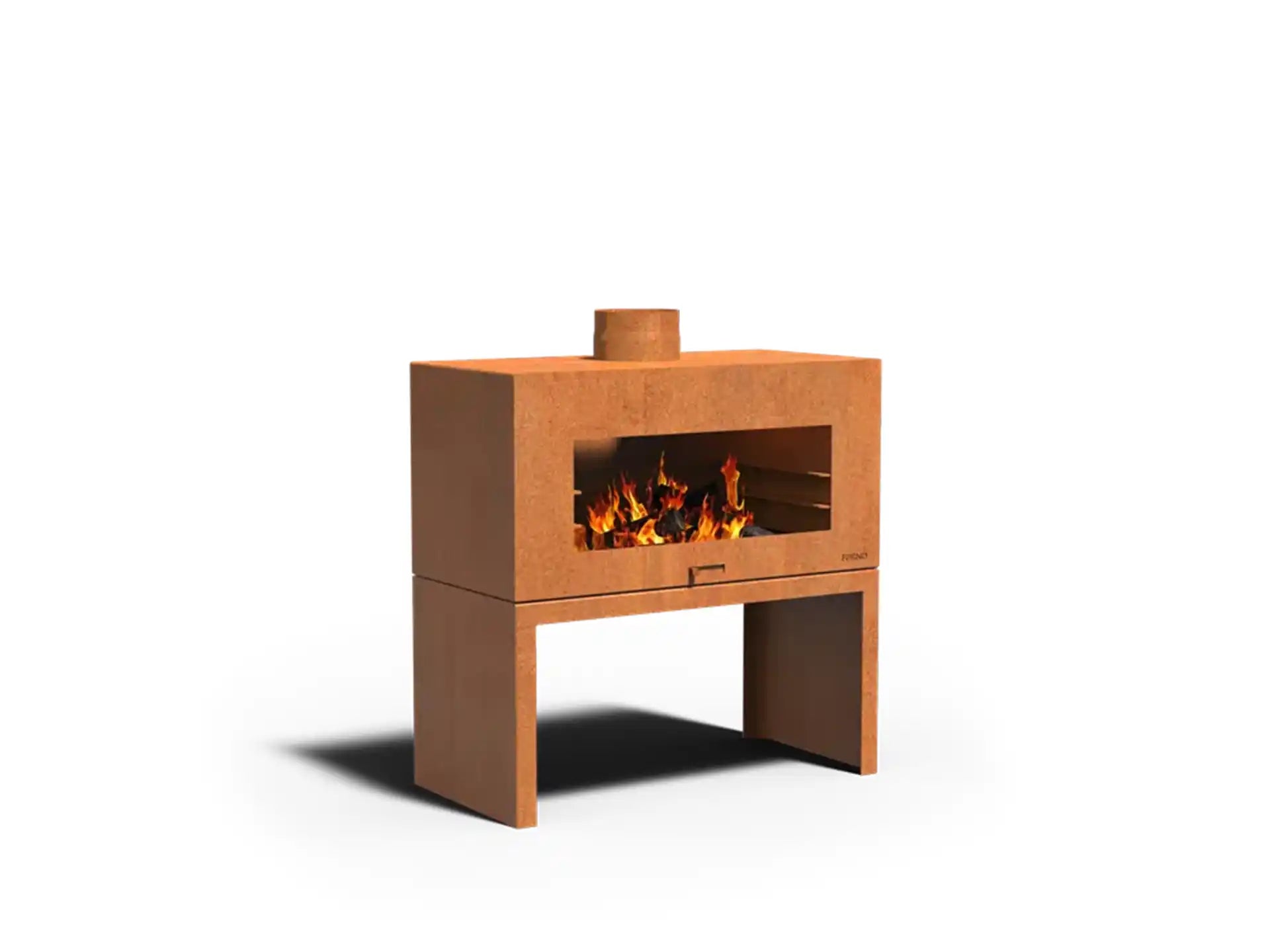 Adezz Forno Enok tuinhaard cortenstaal