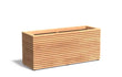 Adezz Malaga Rhombus Hardhout Plantenbak Rechthoek 150 x 50 x 65 cm met bodem, productfoto op witte achtergrond.