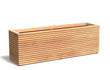 Adezz Malaga Rhombus Hardhout Plantenbak Rechthoek 200 x 50 x 65 cm met bodem, productfoto op witte achtergrond.