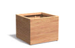 Adezz Malaga Rhombus Hardhout Plantenbak Vierkant 100 x 100 x 77 cm met bodem, productfoto op witte achtergrond.