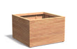 Adezz Malaga Rhombus Hardhout Plantenbak Vierkant 120 x 120 x 77 cm met bodem, productfoto op witte achtergrond.
