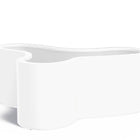 Adezz Organ Plantenbak Polyester Rond Organisch 161 x 133,5 x 60 cm Verkeerswit