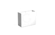 Adezz plantenbak Carrez in polyester, rechthoekige plantenbak 100 x 40 x 80 cm in verkeerswit.