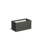 Adezz Carrez Plantenbak Polyester Rechthoek 100 x 50 x 50 cm Zwartgrijs