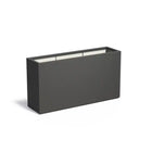 Adezz Carrez Plantenbak Polyester Rechthoek 150 x 40 x 80 cm Zwartgrijs
