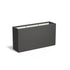Adezz Carrez Plantenbak Polyester Rechthoek 150 x 40 x 80 cm Zwartgrijs