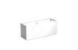Adezz plantenbak Carrez in polyester, rechthoekige plantenbak 150 x 50 x 60 cm in verkeerswit.