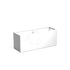 Adezz Carrez Plantenbak Polyester Rechthoek 150 x 50 x 60 cm Verkeerswit