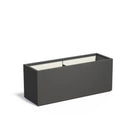 Adezz Carrez Plantenbak Polyester Rechthoek 150 x 50 x 60 cm Zwartgrijs