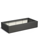 Adezz Carrez Plantenbak Polyester Rechthoek 200 x 100 x 40 cm Zwartgrijs