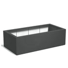 Adezz Carrez Plantenbak Polyester Rechthoek 200 x 100 x 60 cm Antracietgrijs