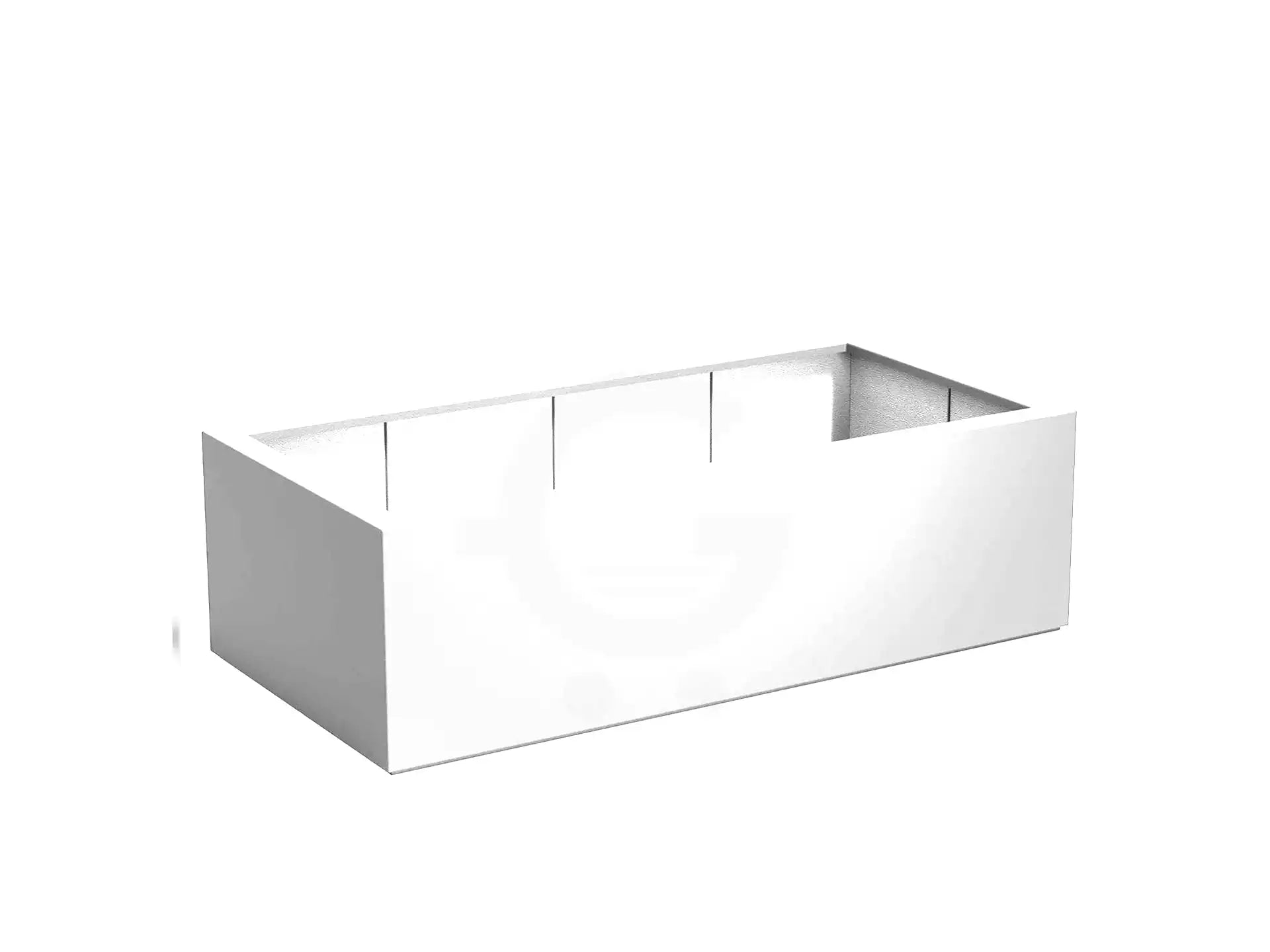 Adezz plantenbak Carrez in polyester, rechthoekige plantenbak 200 x 100 x 60 cm in verkeerswit.