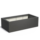Adezz Carrez Plantenbak Polyester Rechthoek 200 x 100 x 60 cm Zwartgrijs
