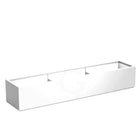 Adezz Carrez Plantenbak Polyester Rechthoek 230 x 50 x 40 cm Verkeerswit