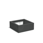 Adezz Carrez Plantenbak Polyester Vierkant 100 x 100 x 40 cm Antracietgrijs