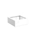 Adezz Carrez Plantenbak Polyester Vierkant 100 x 100 x 40 cm Verkeerswit
