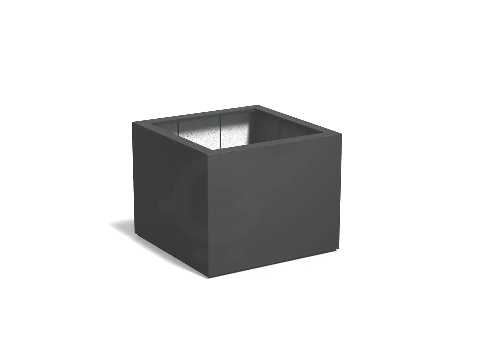 Adezz Carrez Plantenbak Polyester Vierkant 100 x 100 x 80 cm Antracietgrijs