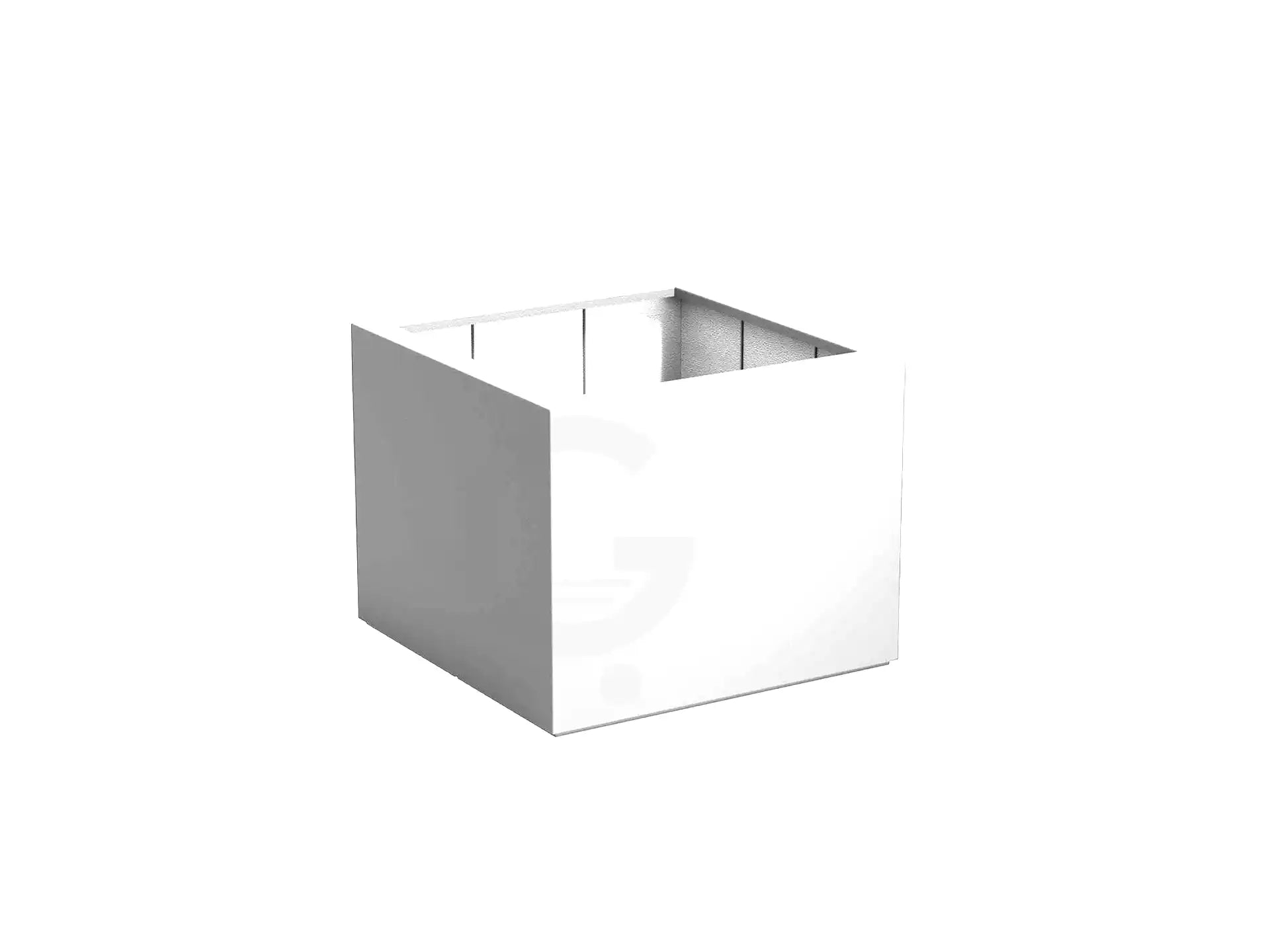 Adezz Carrez Plantenbak Polyester Vierkant 100 x 100 x 80 cm Verkeerswit