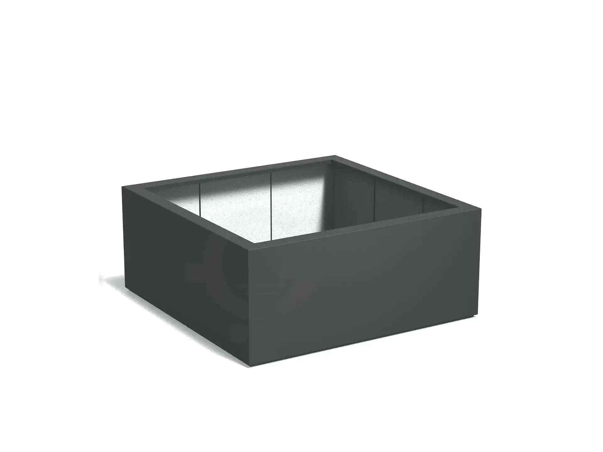 Adezz Carrez Plantenbak Polyester Vierkant 140 x 140 x 60 cm Antracietgrijs