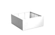 Adezz plantenbak Carrez in polyester, vierkante plantenbak 140 x 140 x 60 cm in verkeerswit.