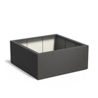 Adezz Carrez Plantenbak Polyester Vierkant 140 x 140 x 60 cm Zwartgrijs