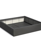 Adezz Carrez Plantenbak Polyester Vierkant 200 x 200 x 40 cm Antracietgrijs